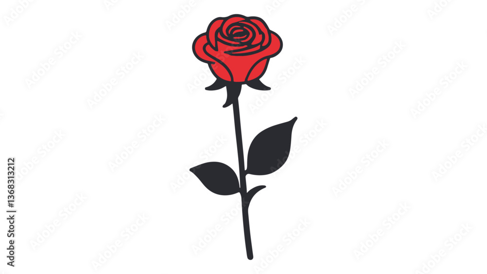 red rose isolated on white background red rose isolated on white background