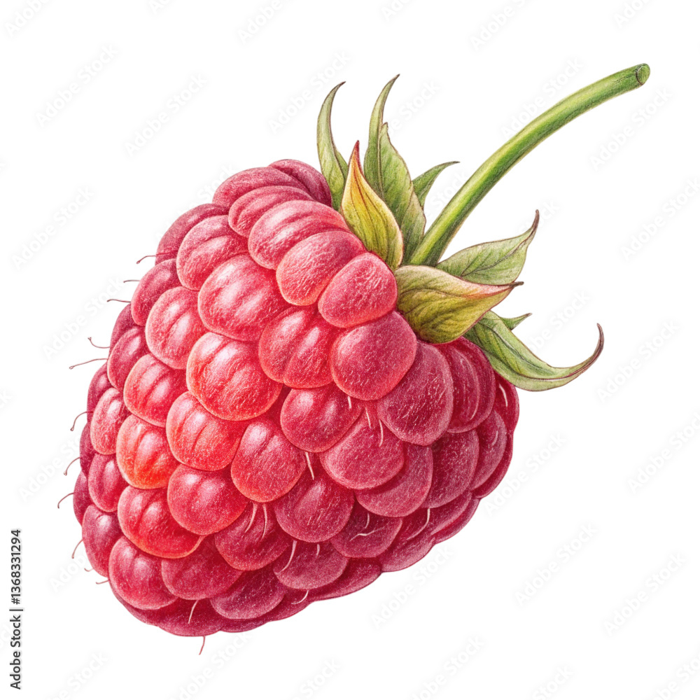 Vibrant Watercolor Raspberry Illustration Botanical Art Print Red Berry Fruit Nature Food Graphic Design Vibrant Watercolor Raspberry Illustration Botanical Art Print Red Berry Fruit Nature Food Graphic Design