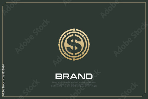 Global Networking Trading Logo Gold