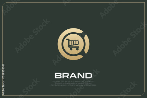 Global Networking Trading Logo Gold