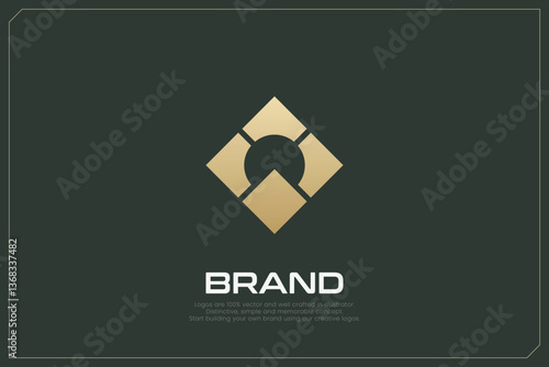 Global Networking Trading Logo Gold