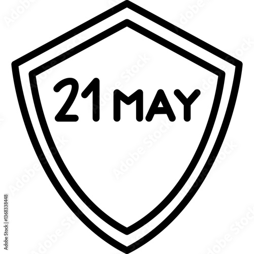 Anti Terrorism Day Icon Vector Element