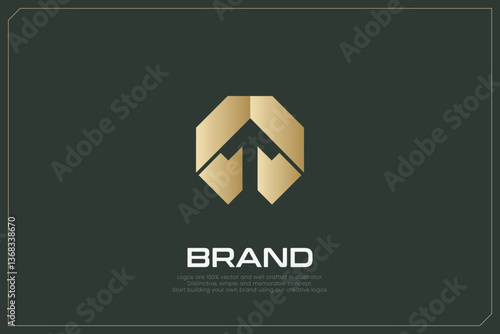 Global Networking Trading Logo Gold