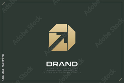 Global Networking Trading Logo Gold