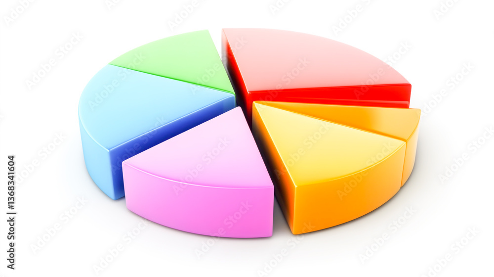 Obraz premium A pie chart illustrating the various sections of a comprehensive marketing strategy and its key components