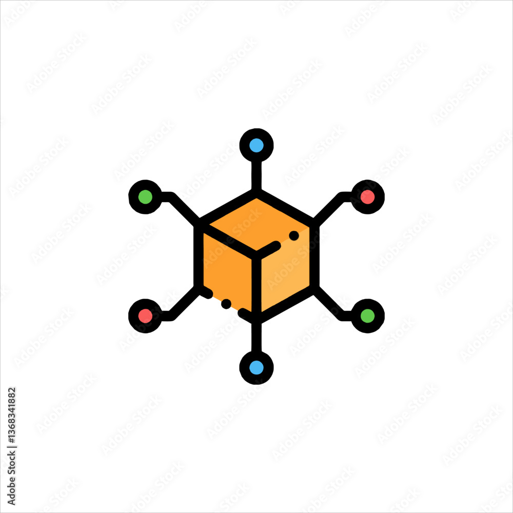 molecular structure isolated on white molecular structure isolated on white
