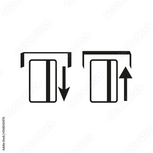 Εκτύπωση καμβά Card insertion icon
