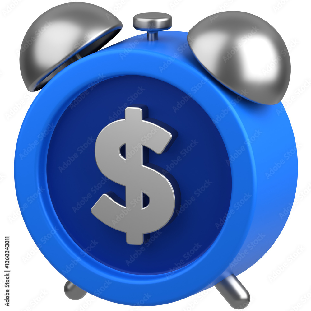 Clock with Dollar Sign Clock with Dollar Sign