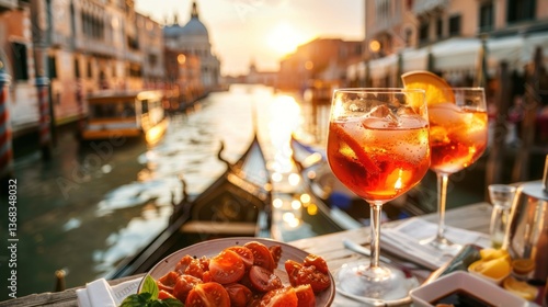 Sunset Aperol Spritz in Venice