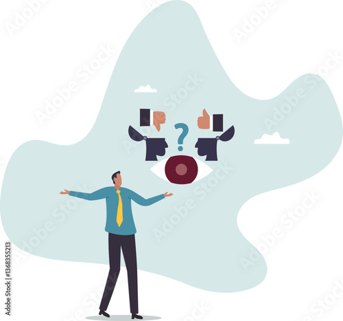 Perception process to interpret information, though or opinion depend on personality or perspective, difference bias or illusion .character for design.