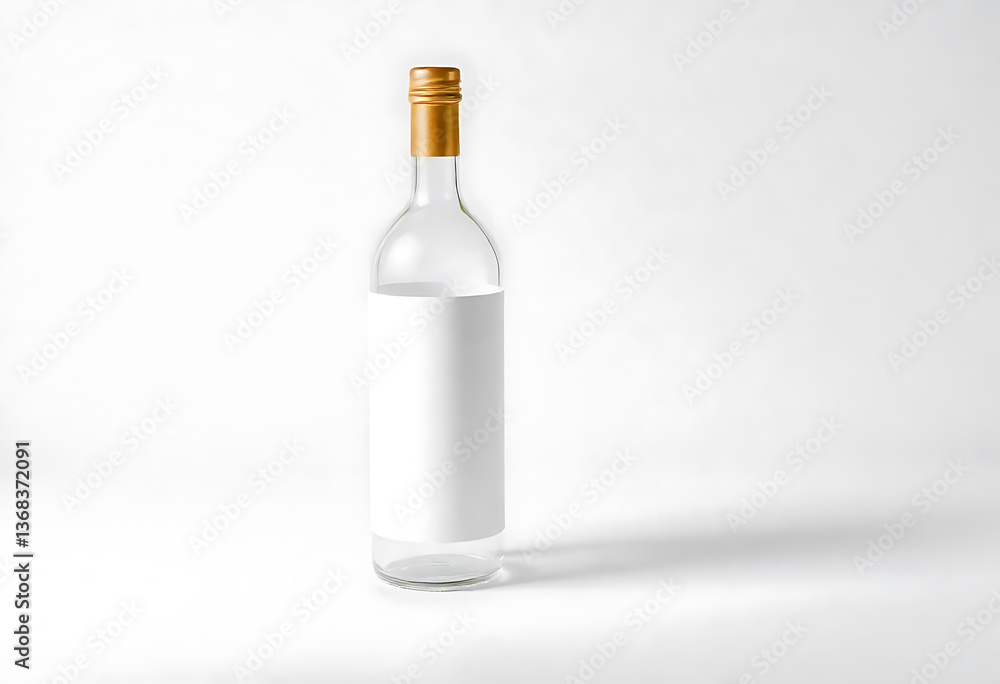 Fototapeta premium Glass Bottle Mockup Image
