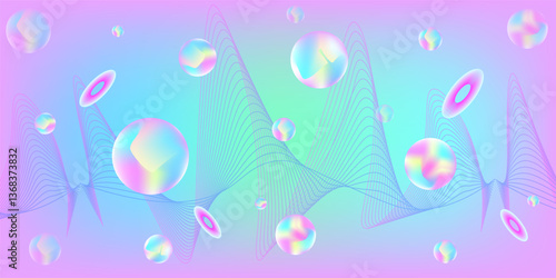abstract pink purple sky gradient graphic background, business technology digital communication template, iillustration element, banner poster cover pattern vector