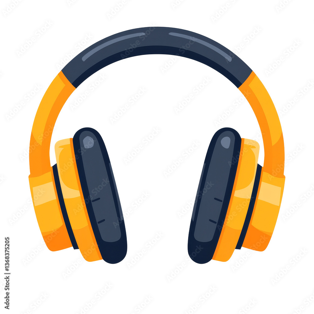 Stylish yellow headphones designed for comfortable listening experience at any time