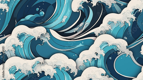 seamless pattern with sea shells