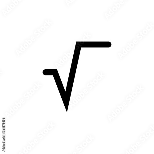 Square root or radical symbol in mathematics