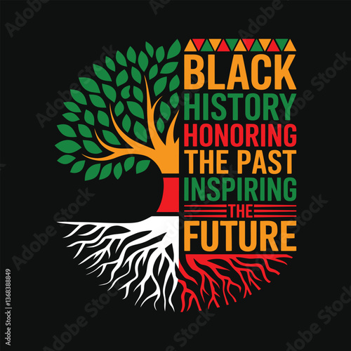black history honoring the past inspiring the future t shirt design