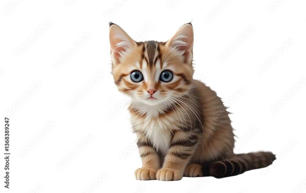 Obraz premium Cute cat with png transparent background 