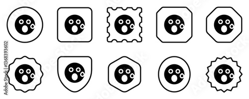 Editable suprised expression emoticon vector icon. Part of a big icon set family. Part of a big icon set family. Perfect for web and app interfaces, presentations, infographics, etc