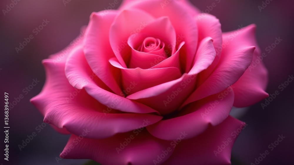 Hyper-realistic macro photograph of a rose in vibrant pink and purple tones. The shallow depth of field emphasizes the intricate textures and softness of the petals. Ideal for beauty, nature, and flor Hyper-realistic macro photograph of a rose in vibrant pink and purple tones. The shallow depth of field emphasizes the intricate textures and softness of the petals. Ideal for beauty, nature, and flor