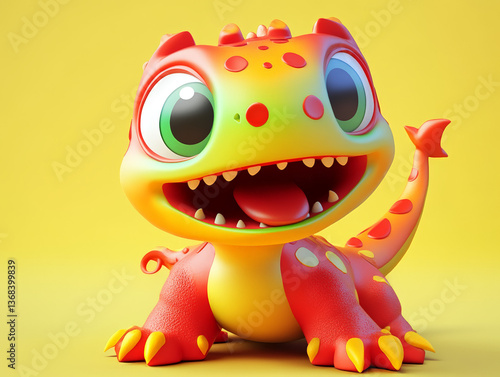 dino toy, 3d model, high quality