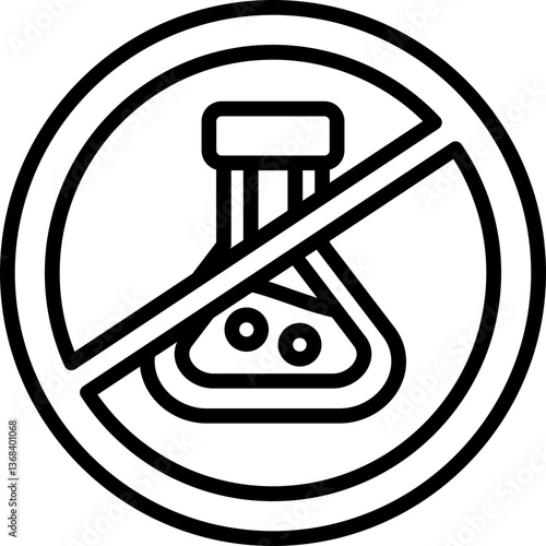 Chemical Free Icon Vector Element