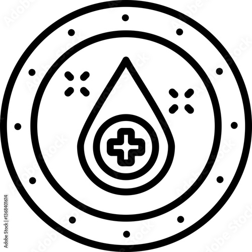 Dermatologically Tested Icon Vector Element