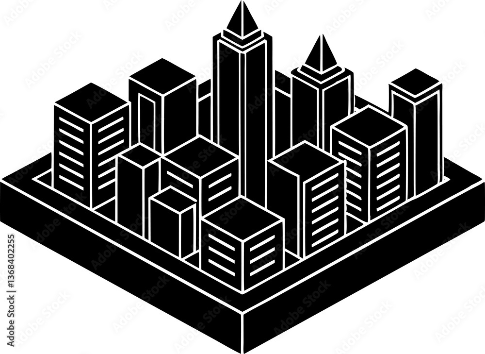 Fototapeta premium abstract city background