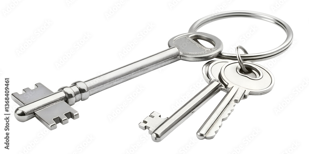 keys on white background keys on white background