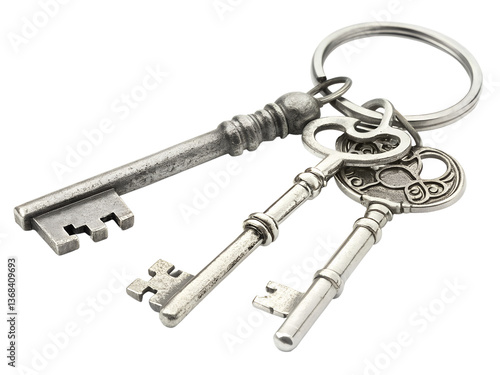 key on white background