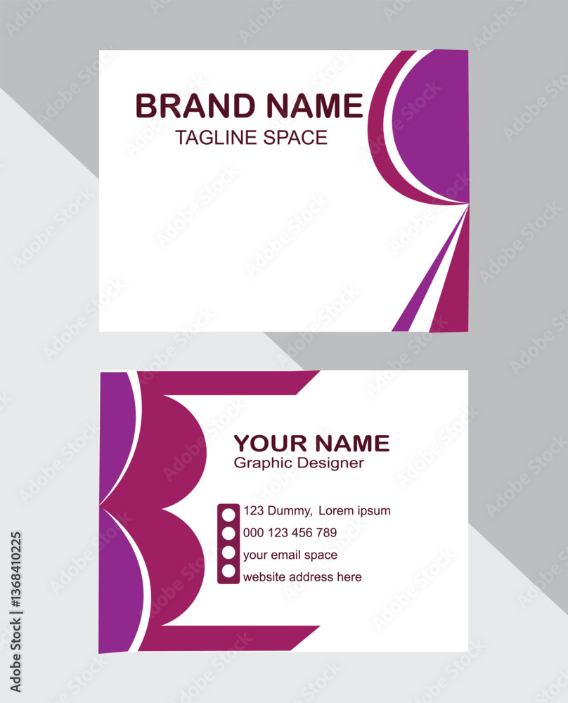 Fototapeta premium Modern business card design professional style vector