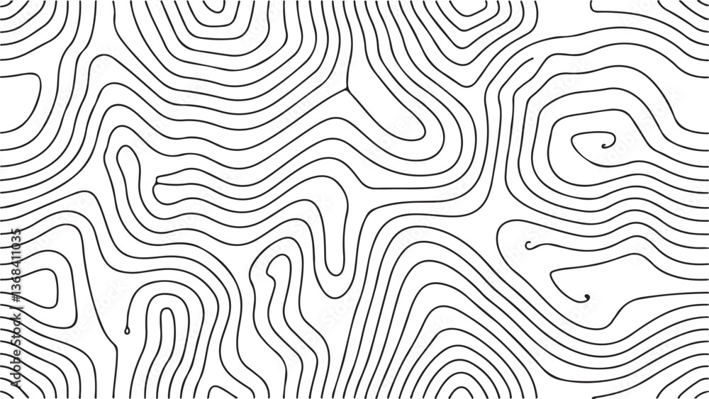 Abstract Topographic Lines Background Design Abstract Topographic Lines Background Design
