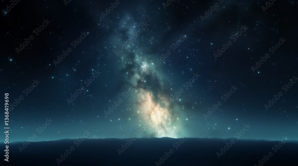 Fototapeta premium A mesmerizing view of the night sky filled with stars.