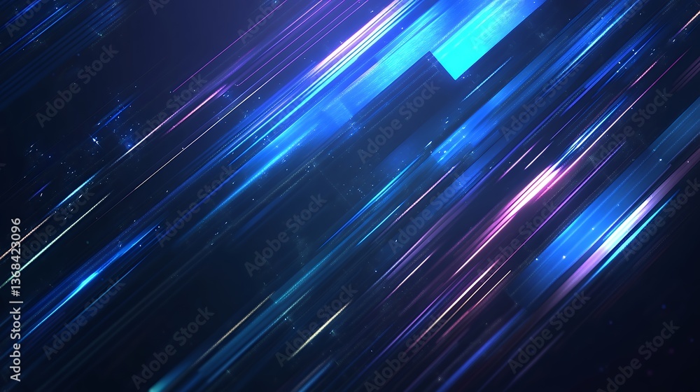 Abstract Blue Light Streaks Background for Modern Presentations and Designs Abstract Blue Light Streaks Background for Modern Presentations and Designs