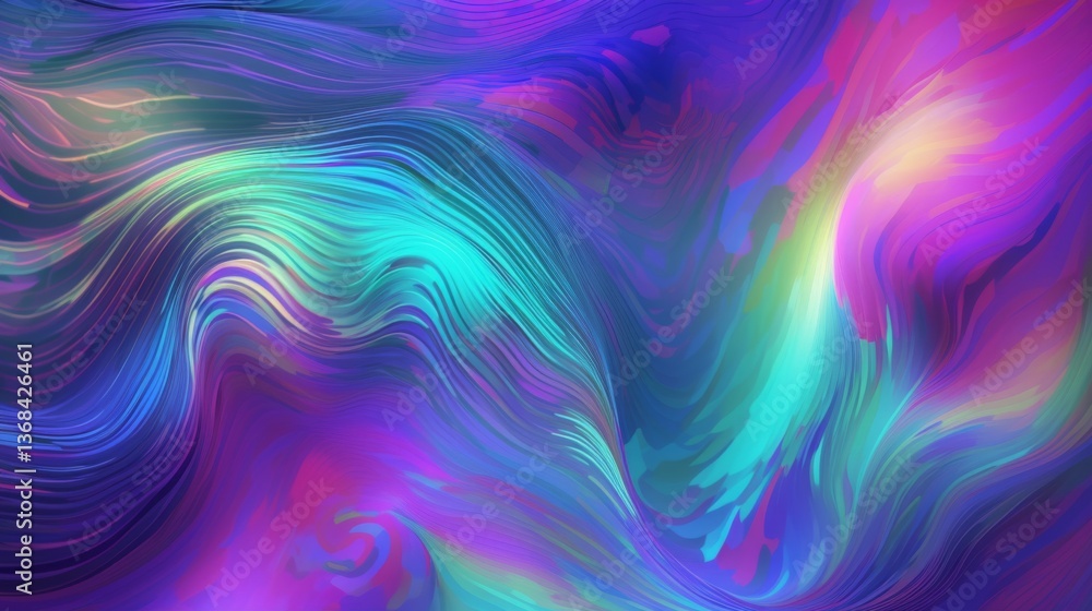 Obraz premium Colorful abstract wave background texture design.