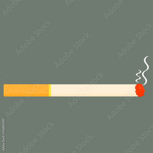 cigarette. smoking. cigarette smoke. health and lifestyle theme. vector illustration