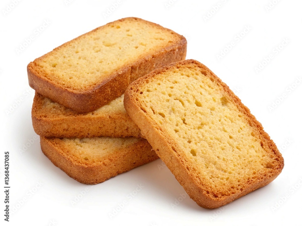 Cake rusks isolated on transparent background Cake rusks isolated on transparent background