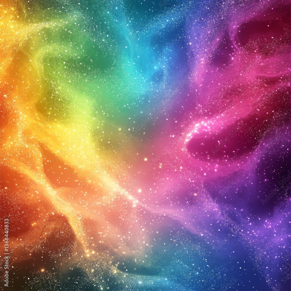 Rainbow Galaxy: A Vibrant Symphony of Cosmic Dust and Stars Across the Universe Rainbow Galaxy: A Vibrant Symphony of Cosmic Dust and Stars Across the Universe