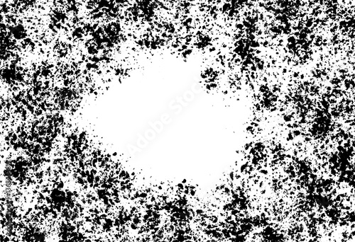 Wallpaper Mural Abstract grunge black and white distressed texture background, Isolated on transparent background, PNG Torontodigital.ca