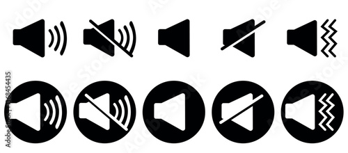 Sound mute icon sign. Volume Off symbol. Sound icon collection