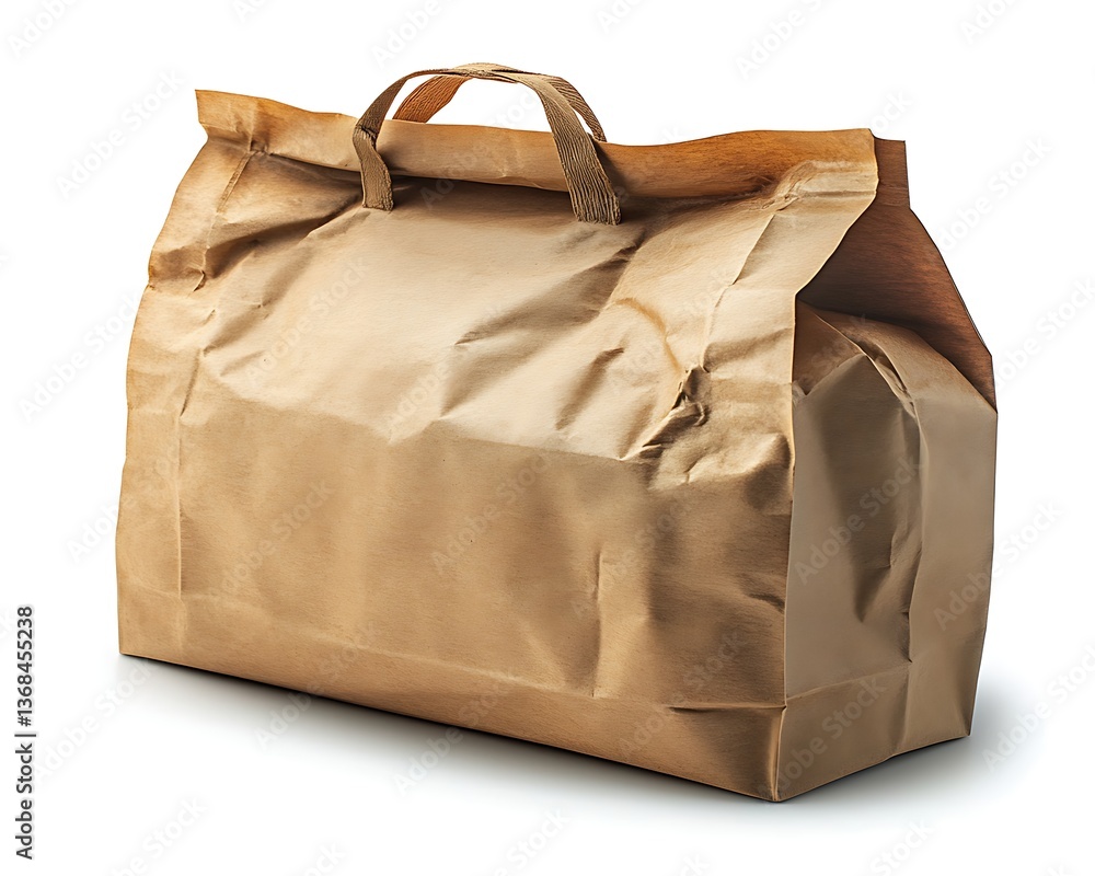 Large Brown Paper Shopping Bag. Large Brown Paper Shopping Bag.