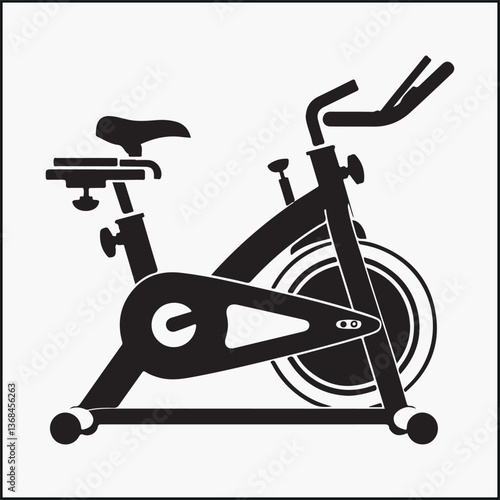 exercise bicycle silhouette
