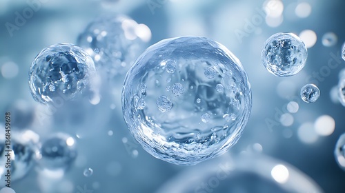 Wallpaper Mural Time-lapse visualization of skin hydration as micro-sized hyaluronic acid absorbs into the dermis  Torontodigital.ca