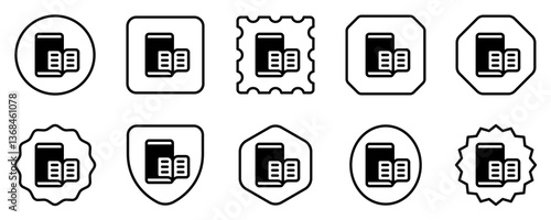 Editable e-book reader app vector icon. Online learning, course, tutorial. Part of a big icon set family. Perfect for web and app interfaces, presentations, infographics, etc
