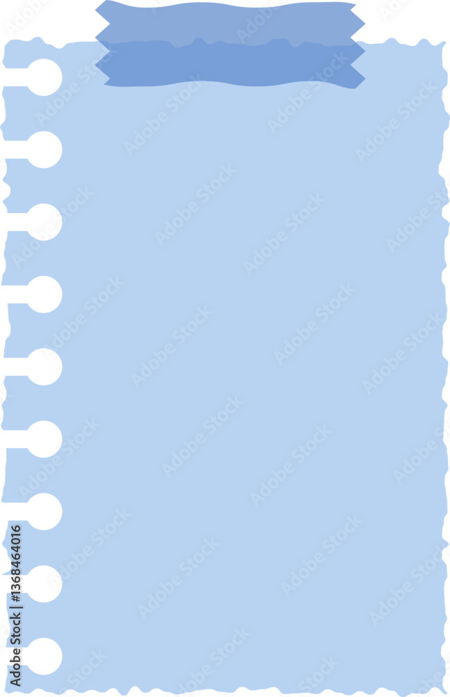 Fototapeta premium Cute pastel paper note