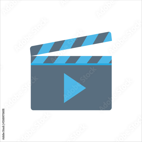 movie clapper board vector illustration