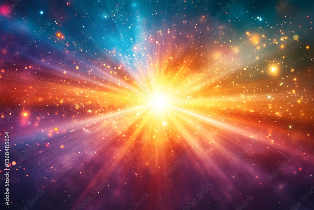 custom made wallpaper toronto digitalLight funnel with beams of light converging, representing clarity and enlightenment