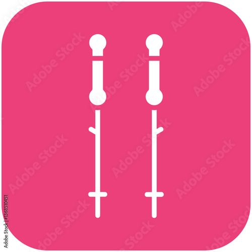 Trekking Poles Icon