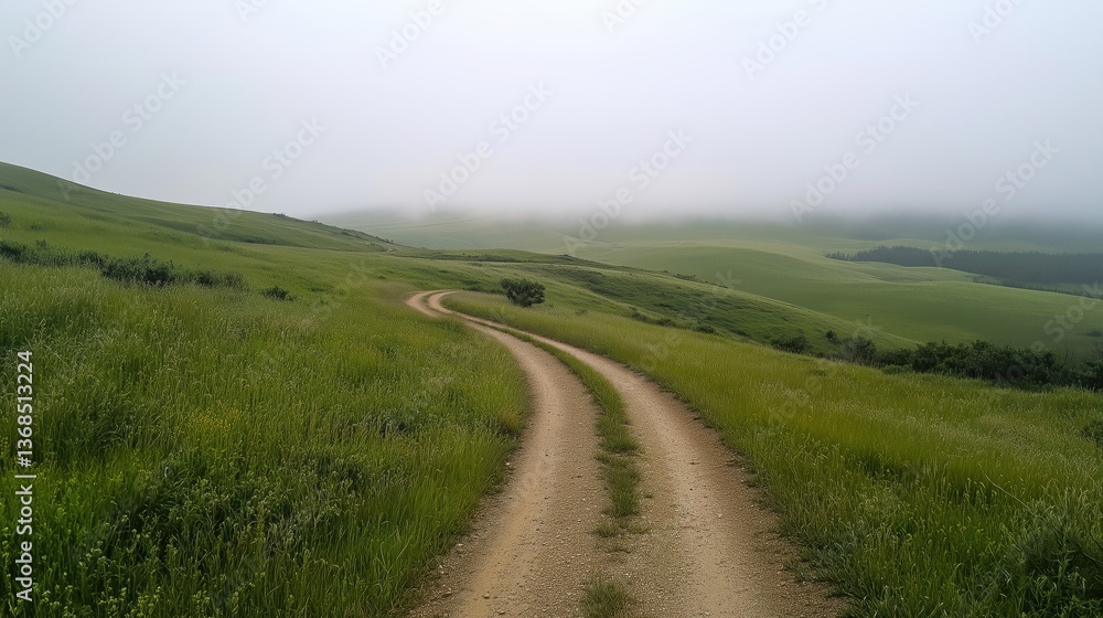 The road curves gently toward the misty horizon, framed by dewy grass and an air of quiet mystery.
The road curves gently toward the misty horizon, framed by dewy grass and an air of quiet mystery.