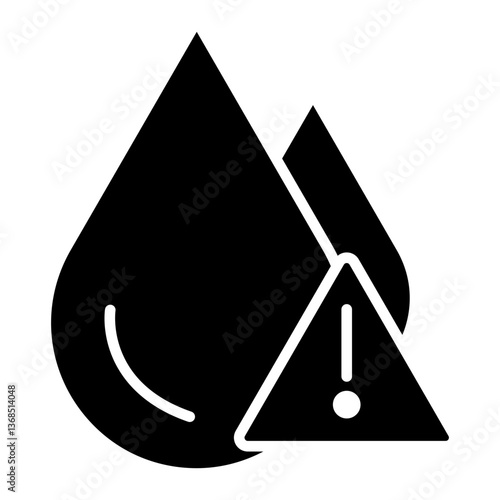 Water Crisis Alert Icon