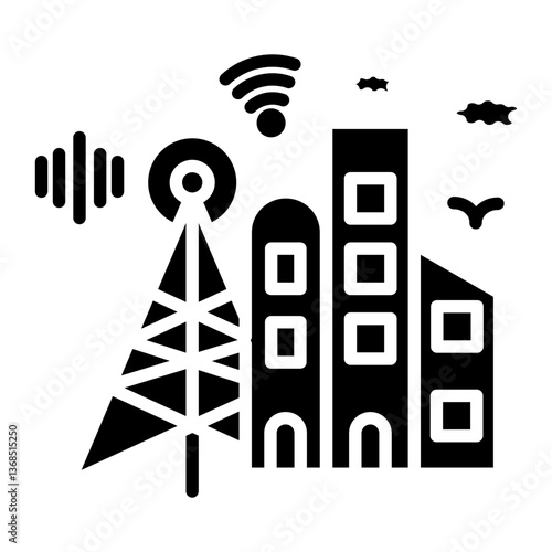 Smart Infrastructure Icon